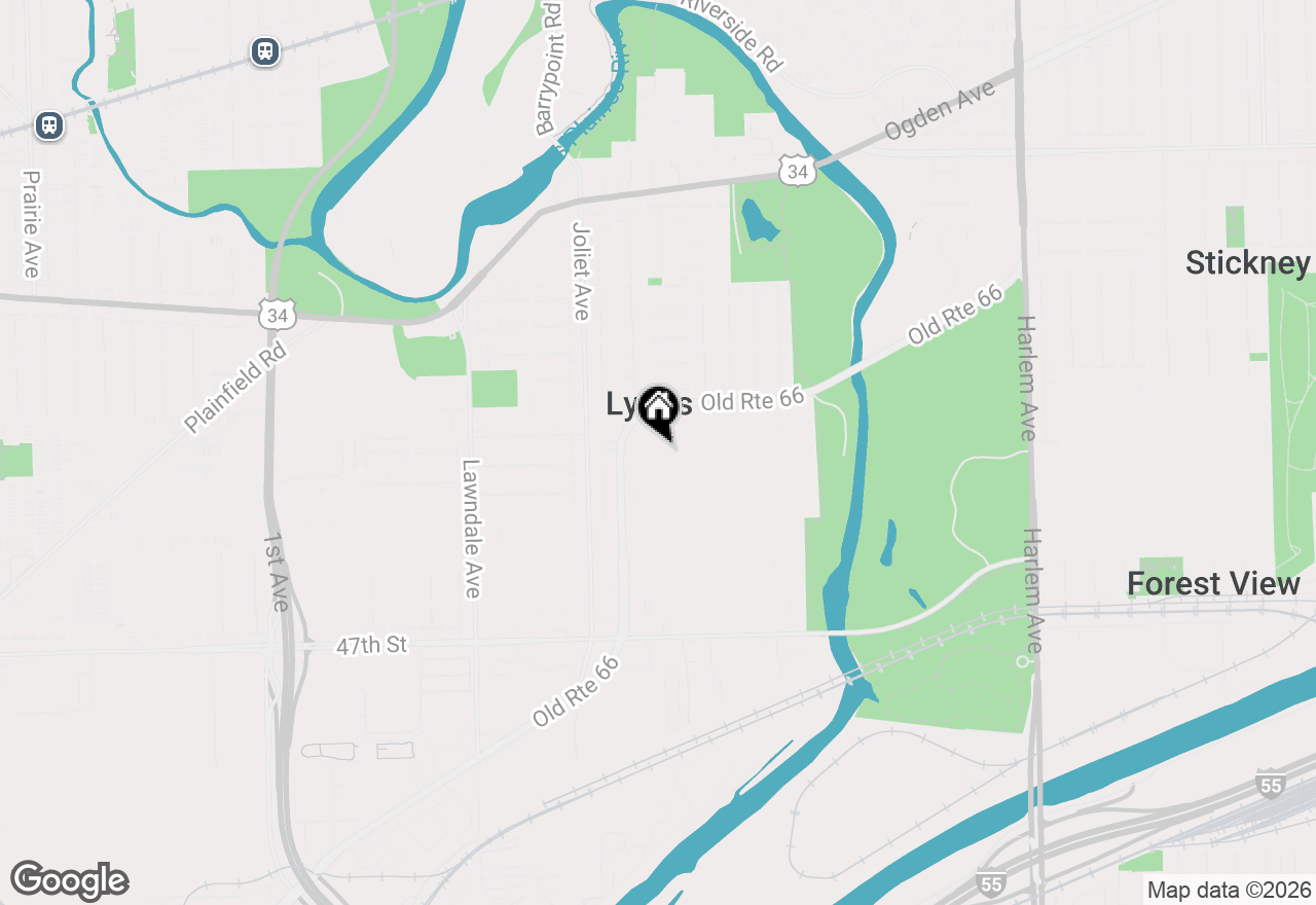 Map of 4343 Amelia Avenue, Lyons, IL 60534