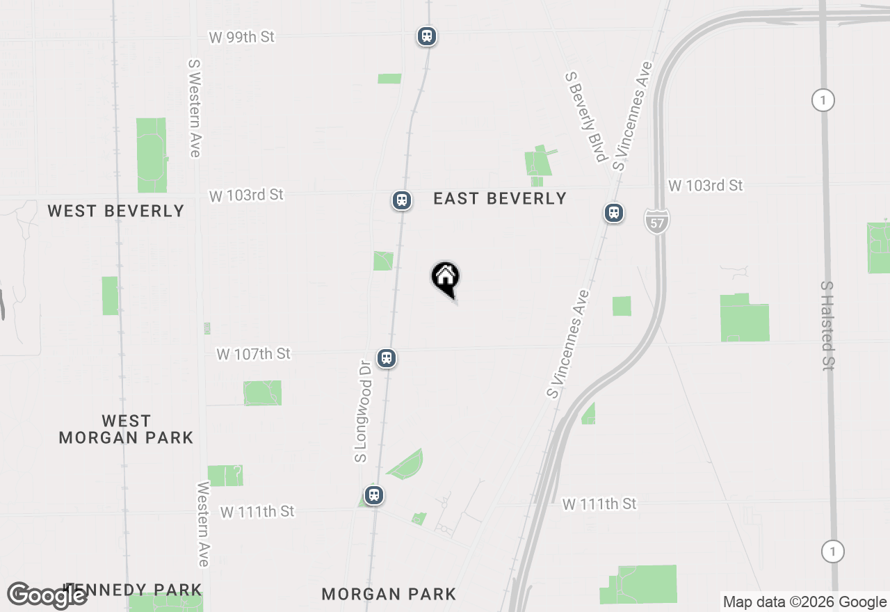 Map of 1742 W 106th Street, Chicago, IL 60643