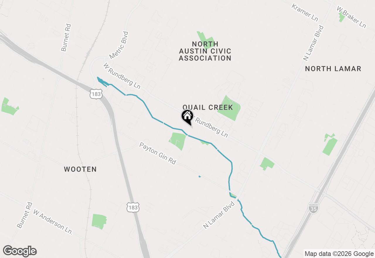 Map of 1302 Quail Park Dr, Austin, TX 78758