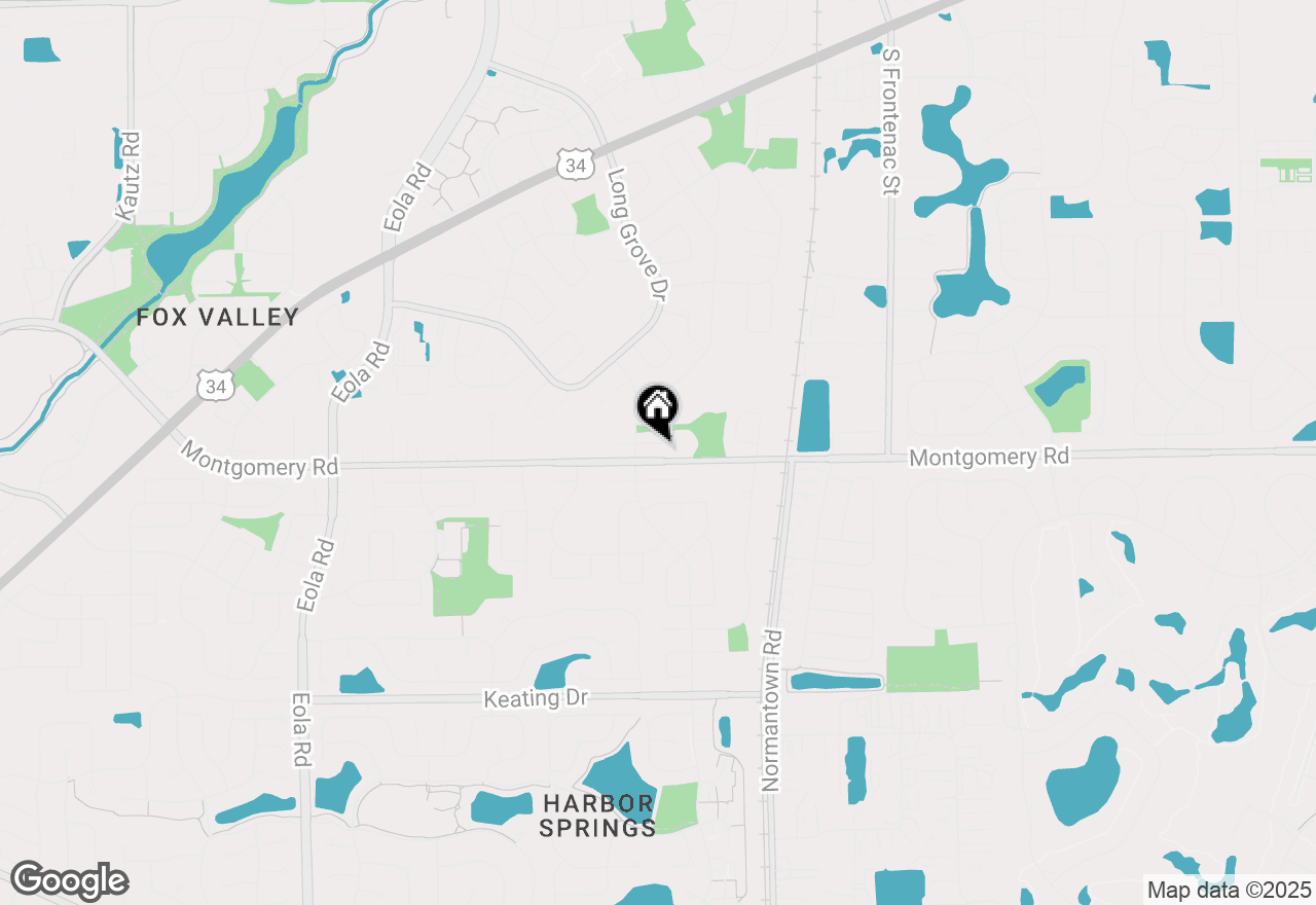 Map of 3130 Winchester East Court, Aurora, IL 60504