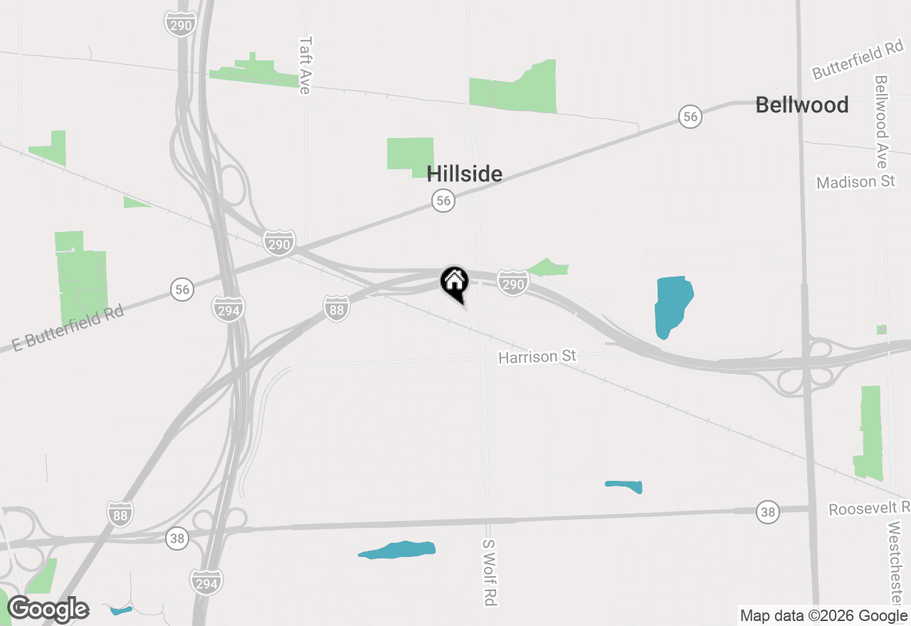 Map of 70 N Laverne Avenue, Hillside, IL 60162