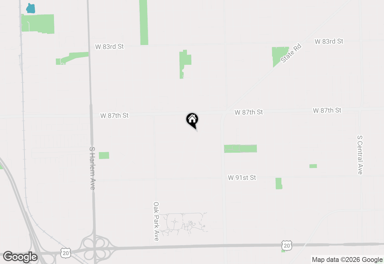Map of 8759 Natoma Avenue, Oak Lawn, IL 60453