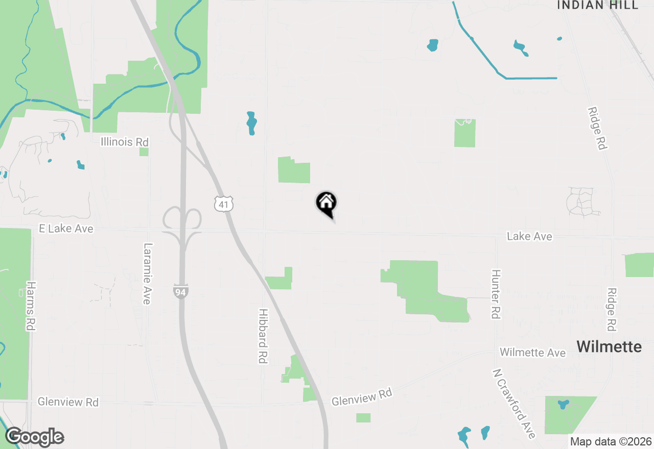 Map of (Address confidential), Wilmette, Illinois 60091