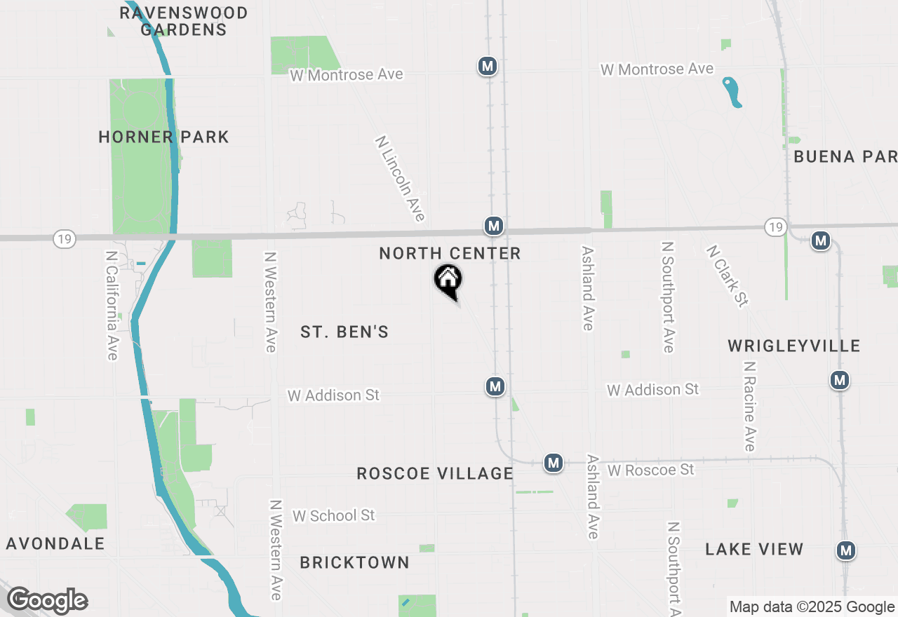 Map of 1934 W Grace Street, Chicago, IL 60613