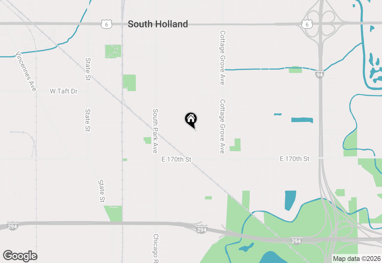 Map of 16850 School Street, South Holland, IL 60473