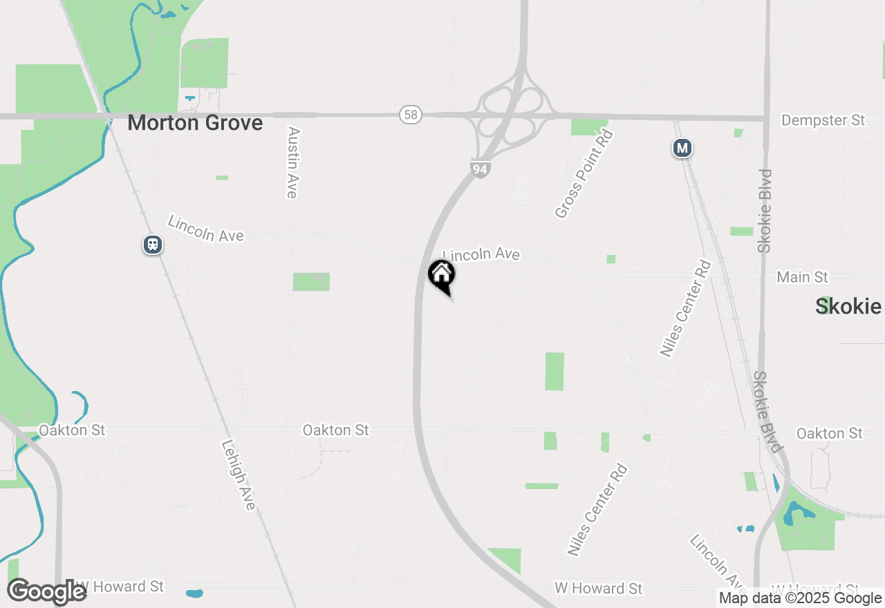 Map of 8306 Central Avenue, Morton Grove, IL 60053