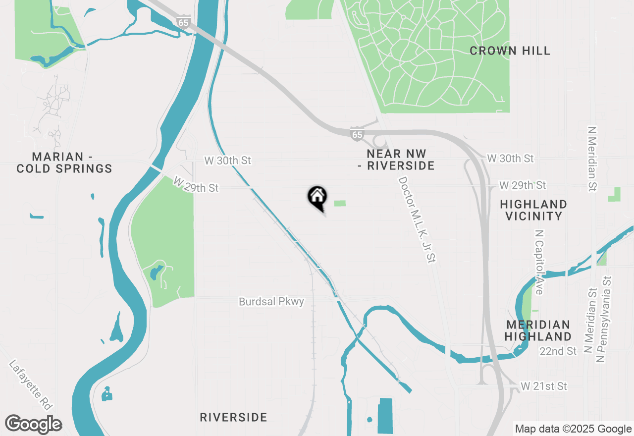 Map of 1101 W 28th Street, Indianapolis, IN 46208