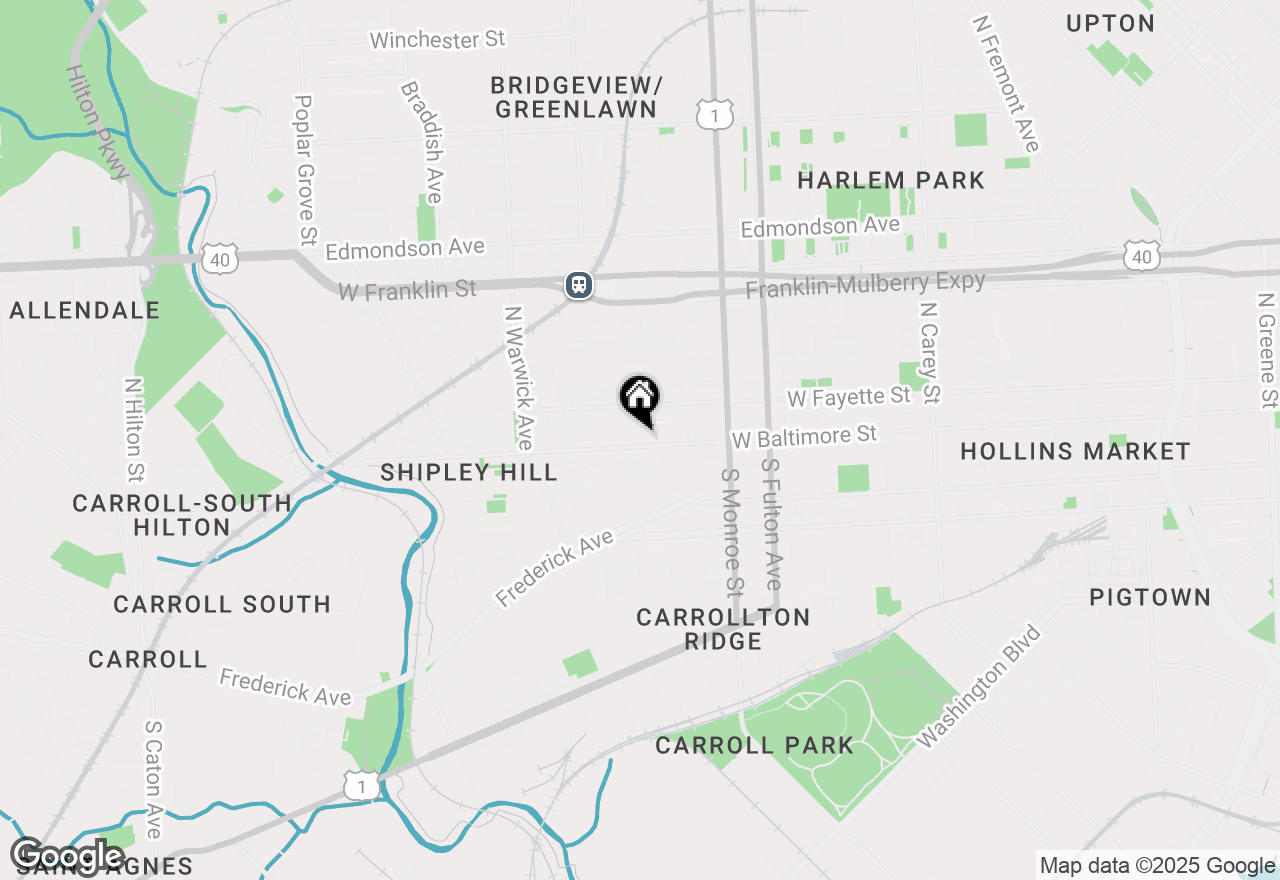 Map of 2116 W Baltimore Street, Baltimore, MD 21223