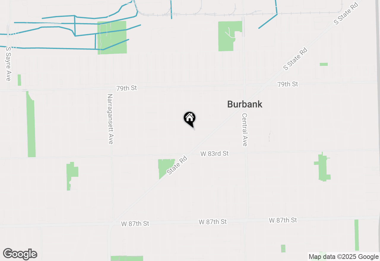 Map of 8152 Mayfield Avenue, Burbank, IL 60459