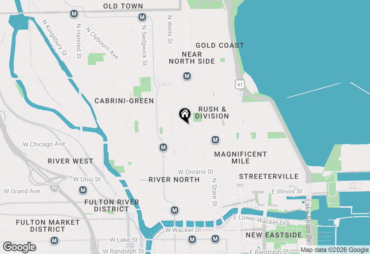 Map of 855 N La Salle Street #1, Chicago, IL 60610