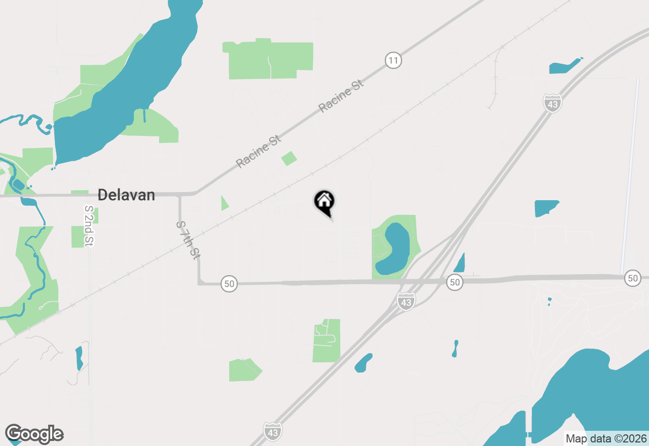 Map of 1211 Hobbs Drive, Delavan, WI 53115