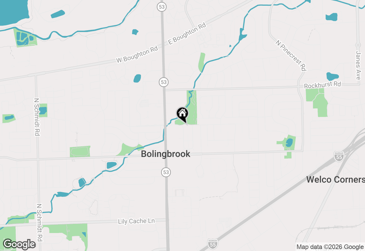 Map of 122 Enclave Circle #B, Bolingbrook, IL 60440