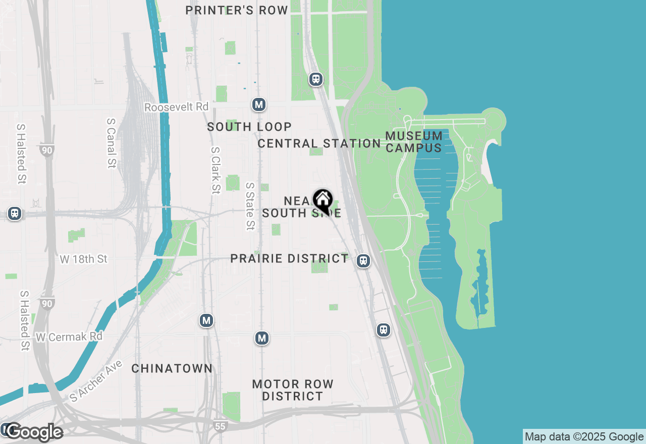 Map of 1600 S Prairie Avenue #904, Chicago, IL 60616