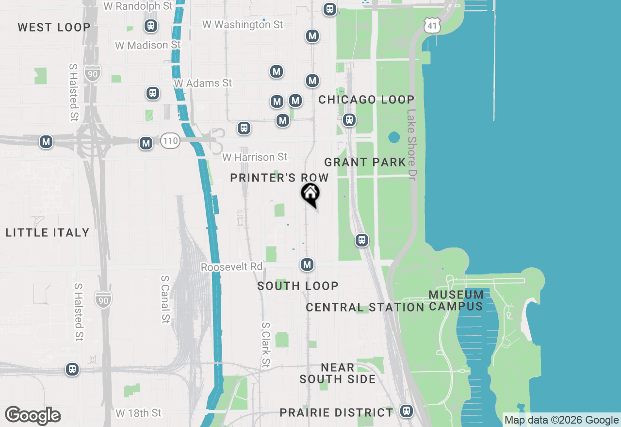 Map of 40 E 9th Street #1103, Chicago, IL 60605