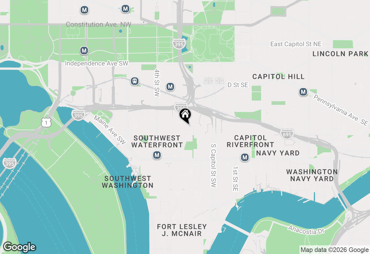 Map of 817 Delaware Avenue Sw #227, Washington, DC 20024