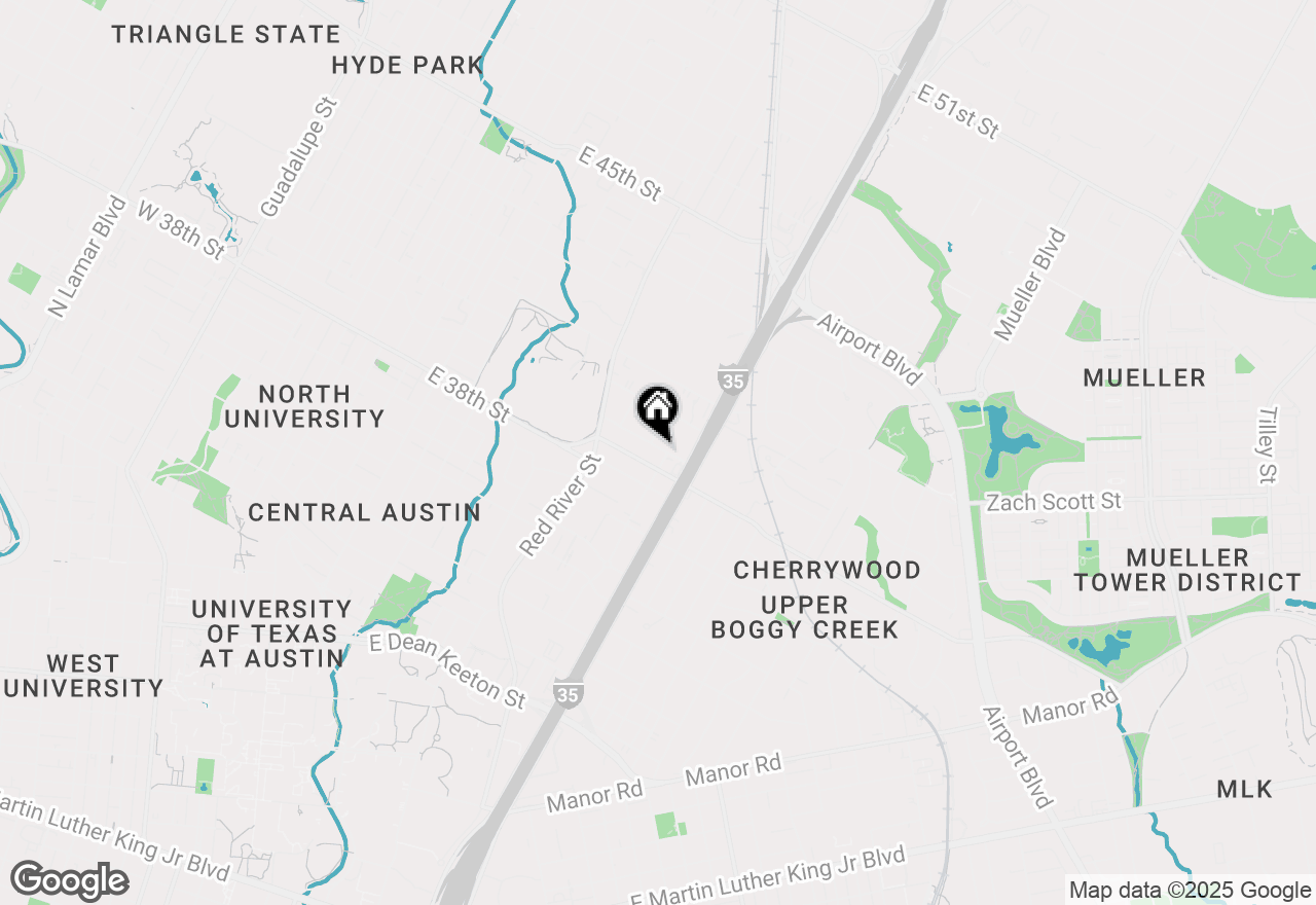 Map of 1005 39th St, Austin, TX 78751