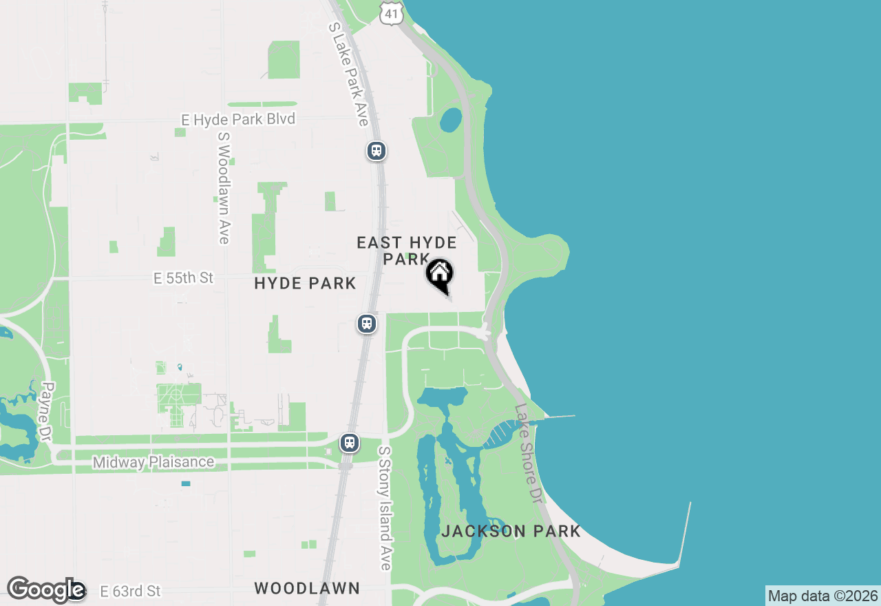 Map of 1700 E 56th Street #2809, Chicago, IL 60637