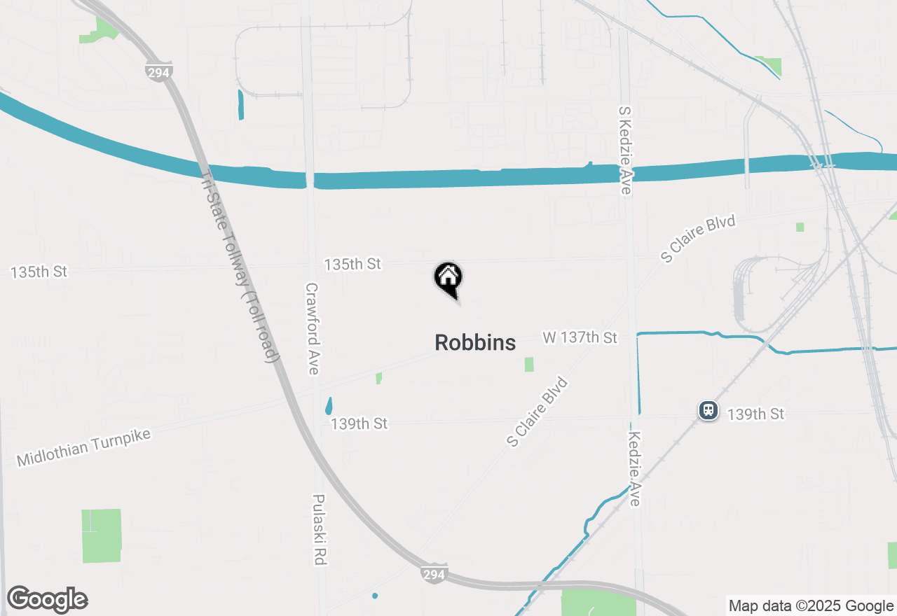 Map of 13604 S Monticello Avenue, Robbins, IL 60472