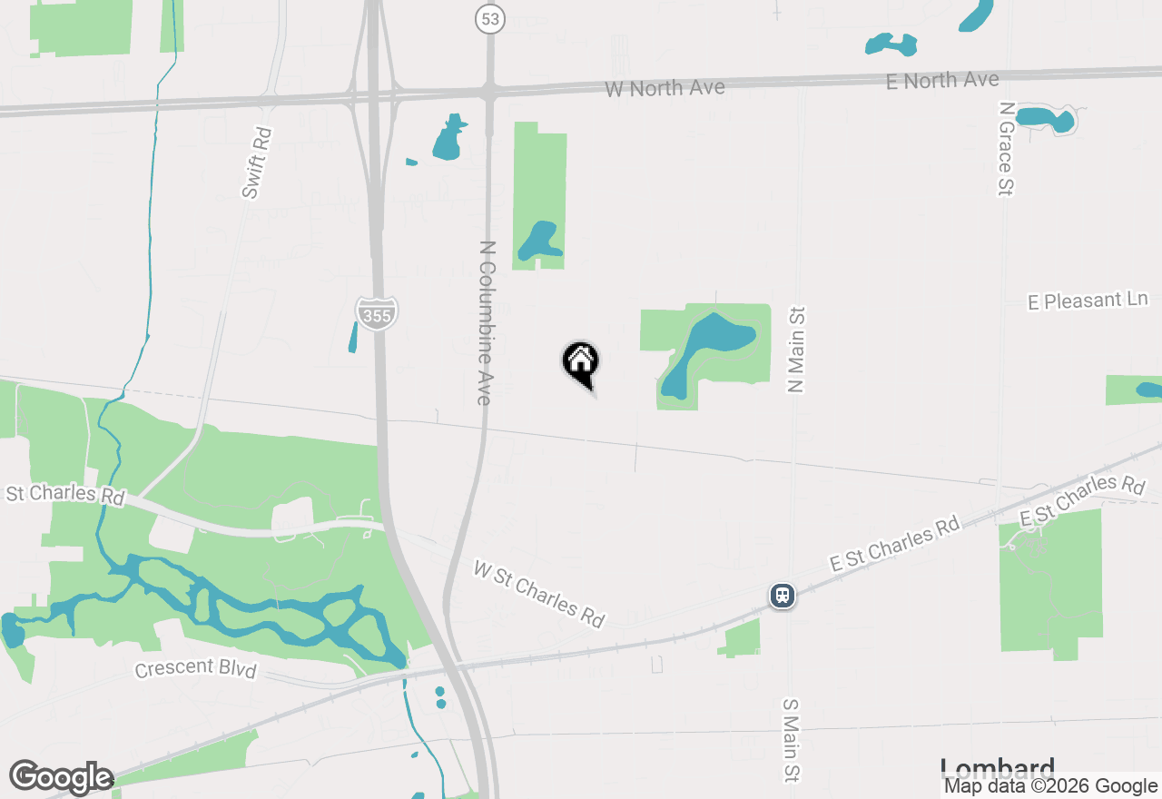 Map of 236 N West Road, Lombard, IL 60148