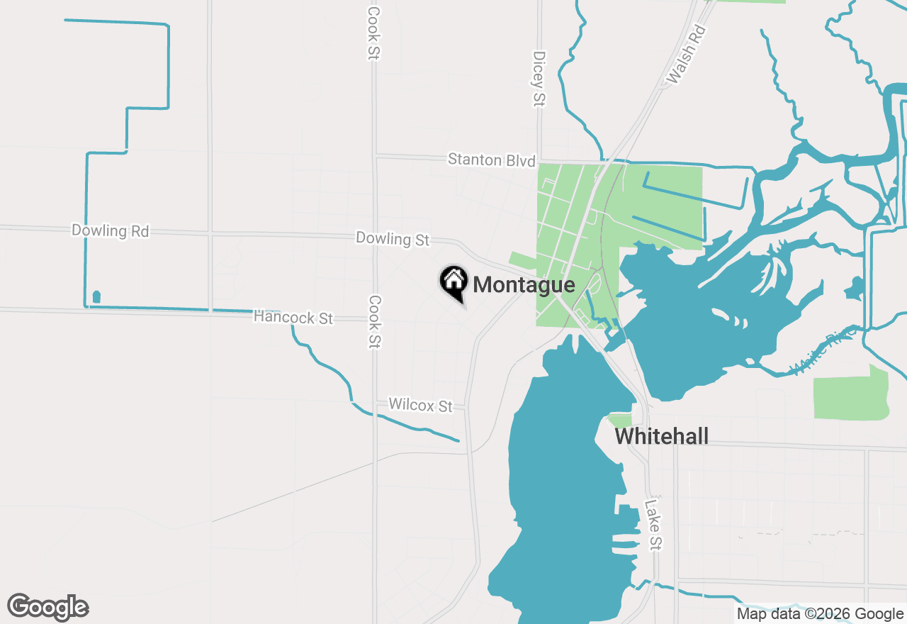 Map of 8638 Sheridan Street, Montague, MI 49437