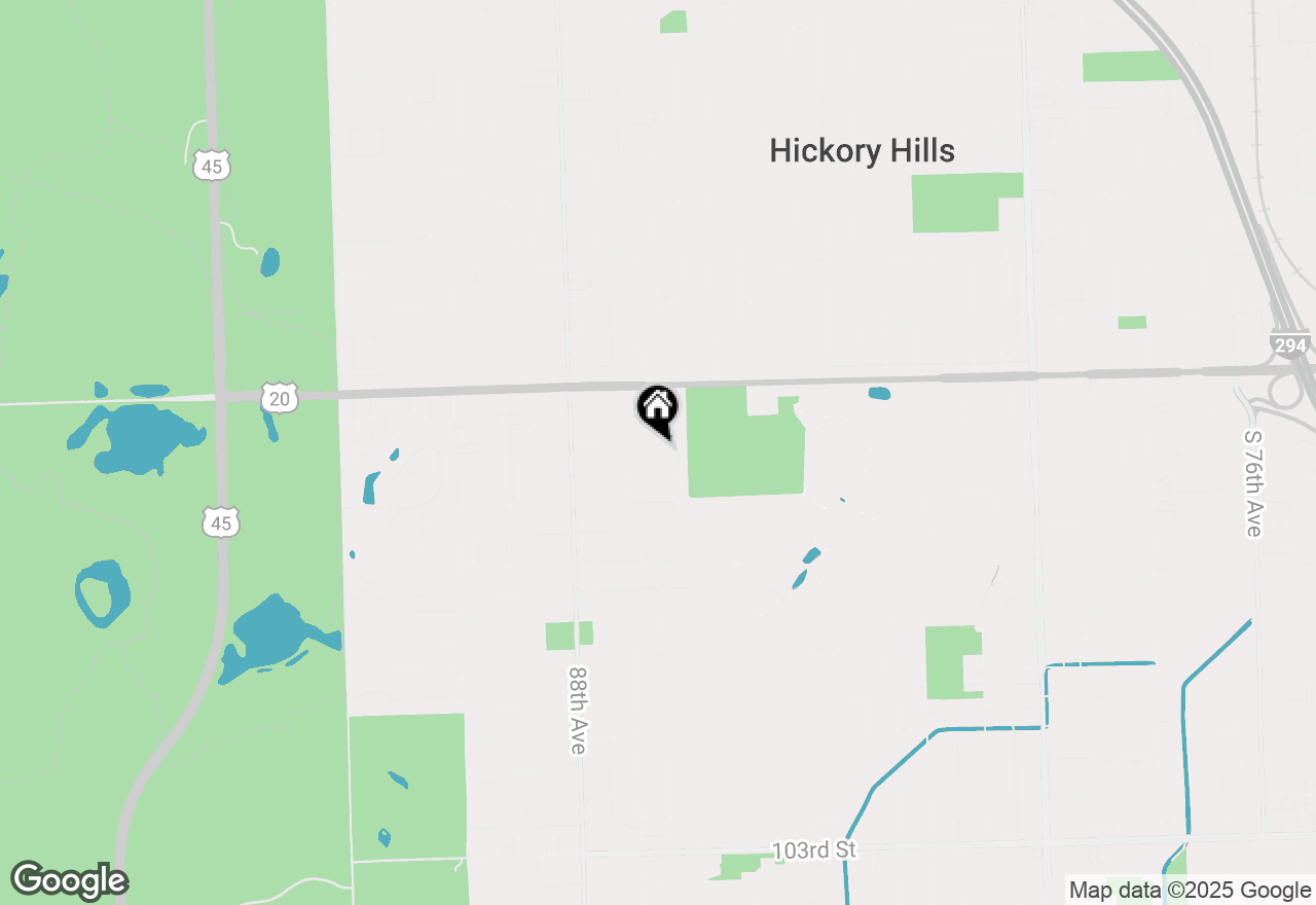 Map of 8647 W 96th Street, Palos Hills, IL 60465