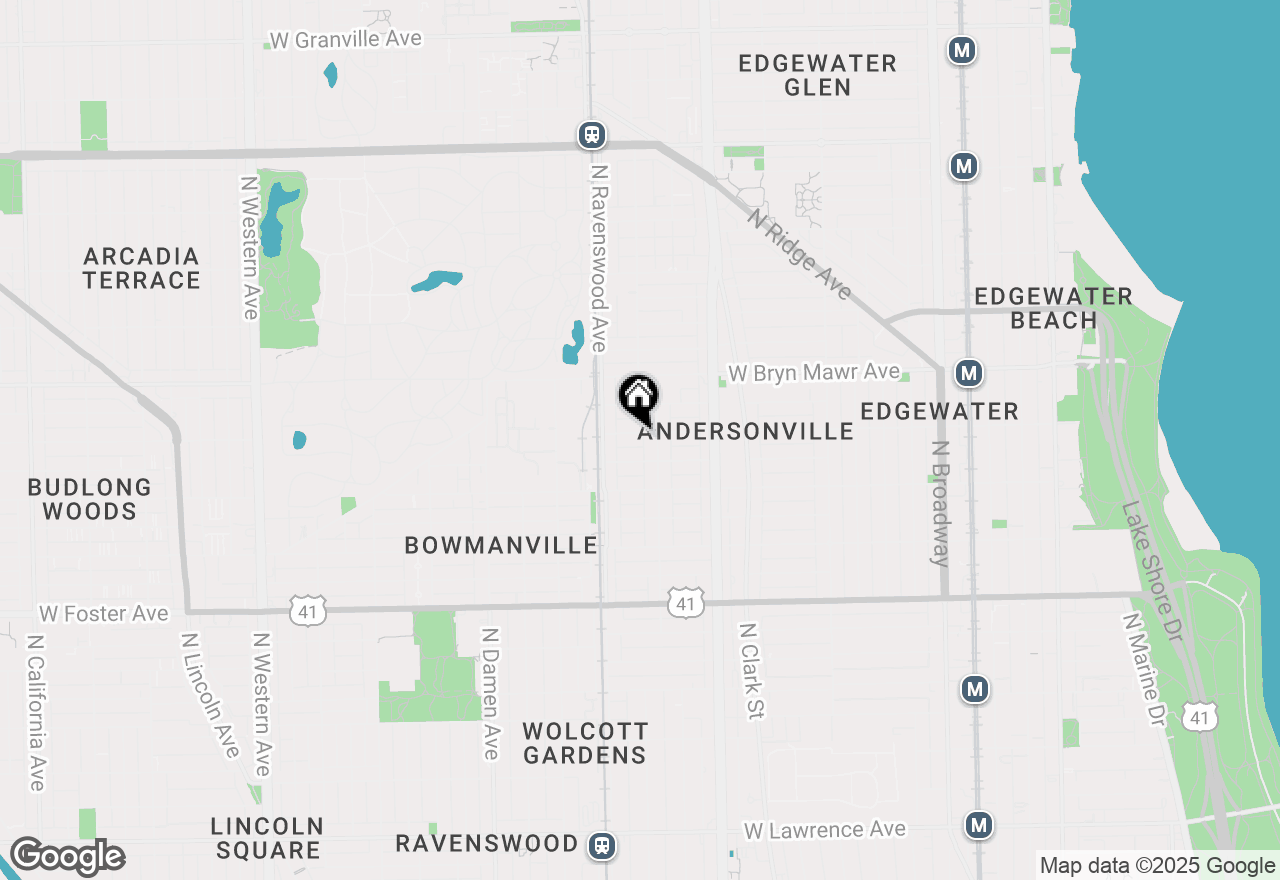 Map of (Address confidential), Chicago, Illinois 60640