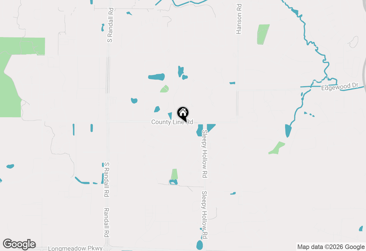 Map of 1850 White Oak Drive, Algonquin, IL 60102