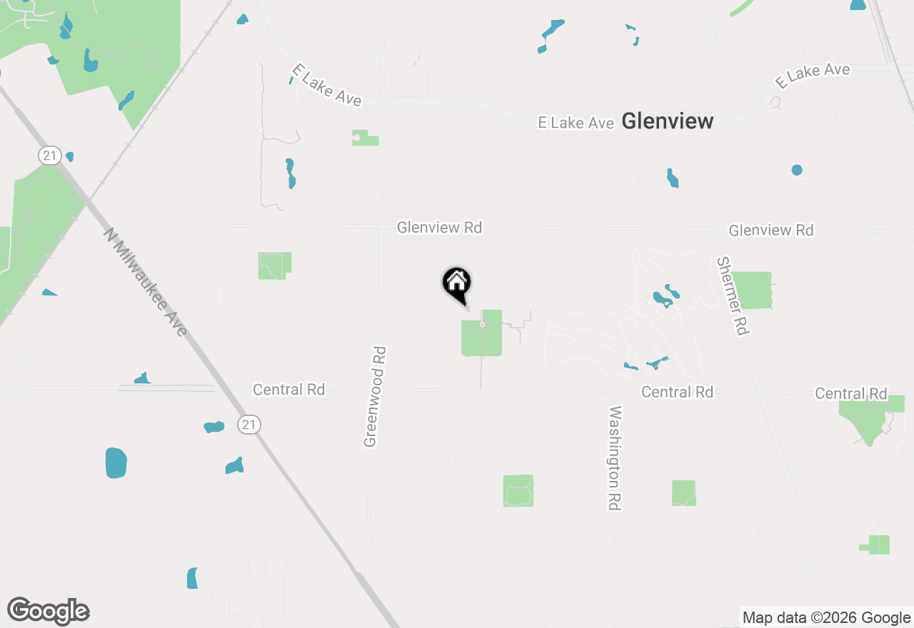 Map of 715 Glenwood Lane, Glenview, IL 60025