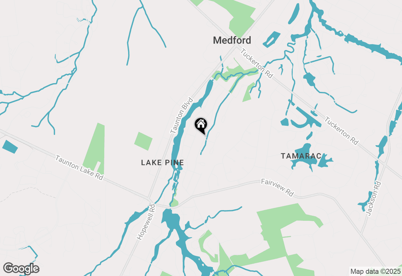 Map of 107 Forest Avenue, Medford, NJ 08055