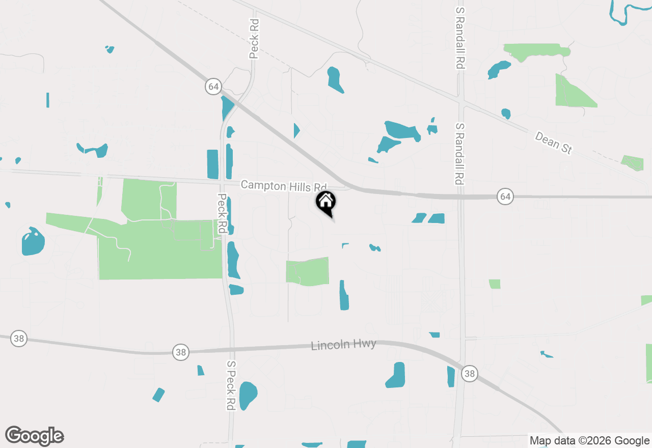 Map of 302 Tower Hill Drive #302, St. Charles, IL 60175