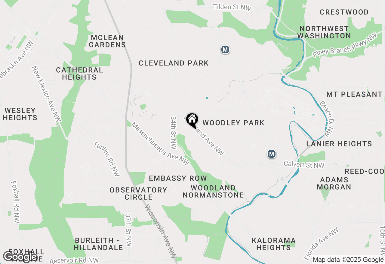 Map of 2800 32nd Street Nw, Washington, DC 20008