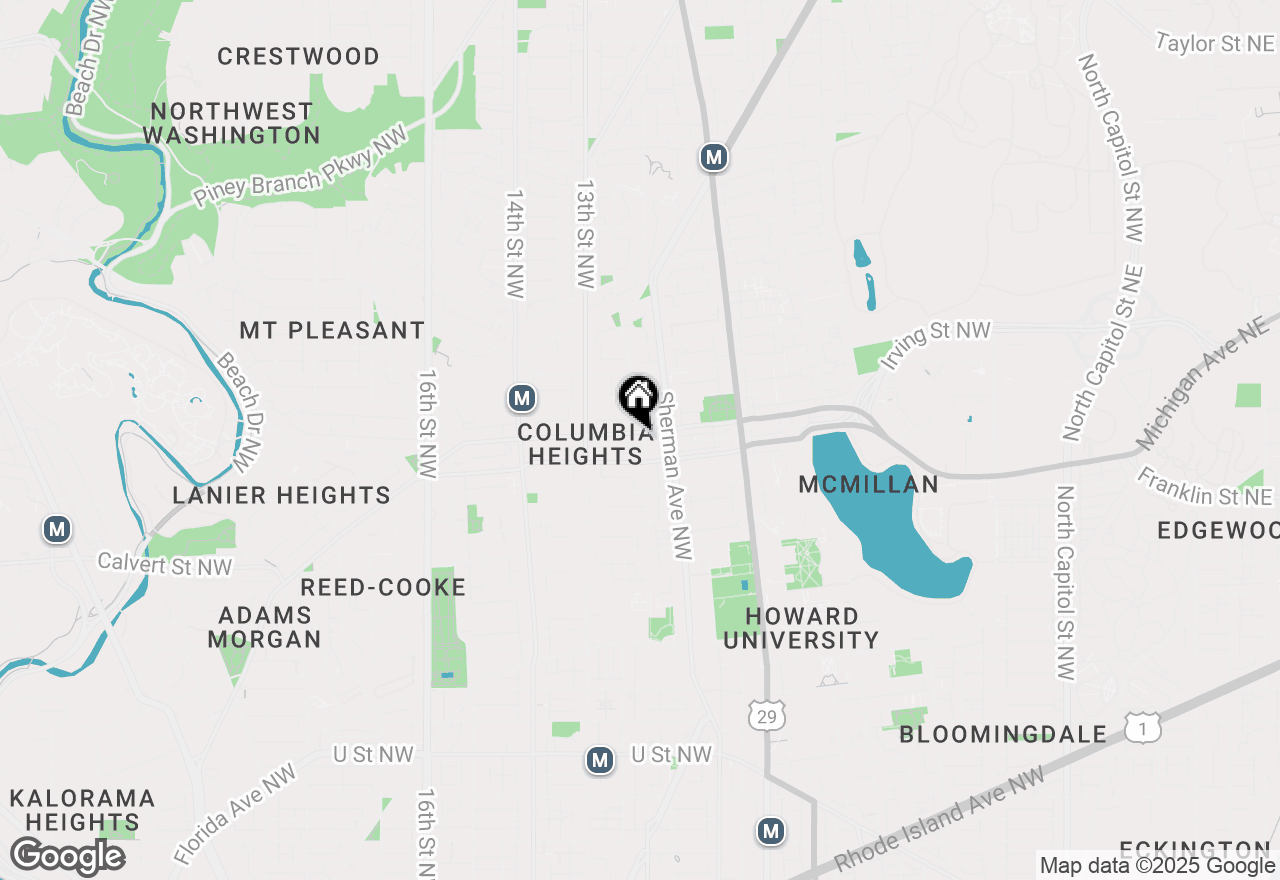 Map of 1106 Columbia Road Nw #103, Washington, DC 20009