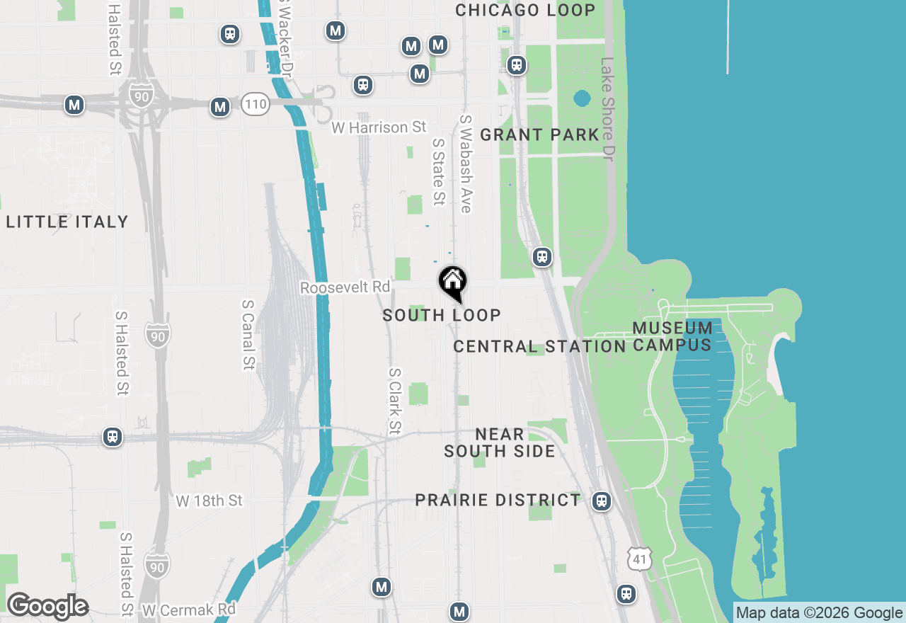 Map of 1255 S State Street #1213, Chicago, IL 60605