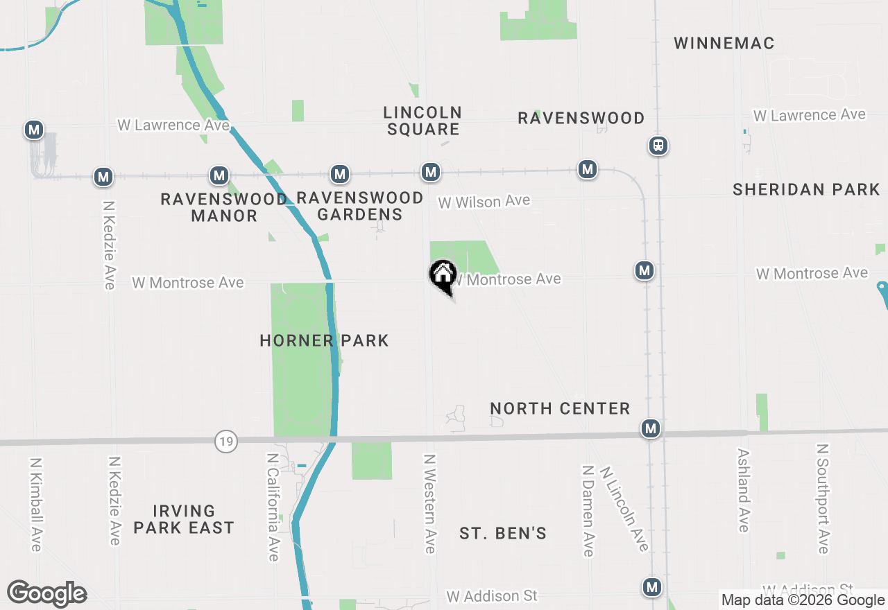 Map of 4320 N Clarendon Avenue #2011, Chicago, IL 60613
