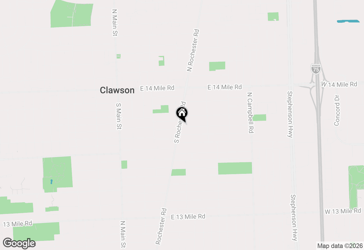 Map of 4500 Rochester Road, Royal Oak, MI 48073