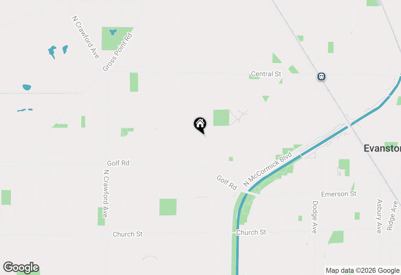 Map of 2216 Forestview Road, Evanston, IL 60201