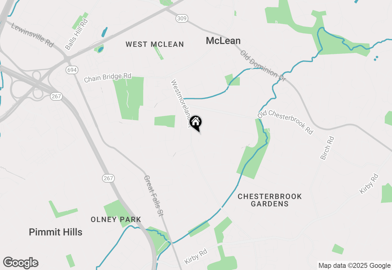 Map of 6820 Broyhill Street, Mclean, VA 22101