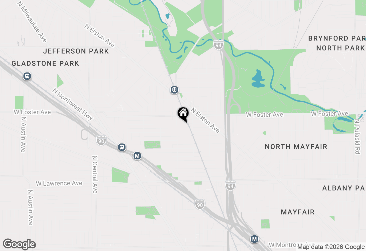 Map of 5037 W Winona Street, Chicago, IL 60630