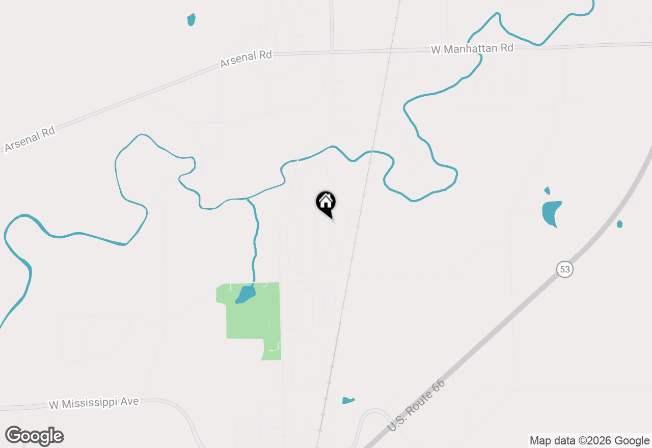 Map of 909 Arrowhead Drive, Elwood, IL 60421