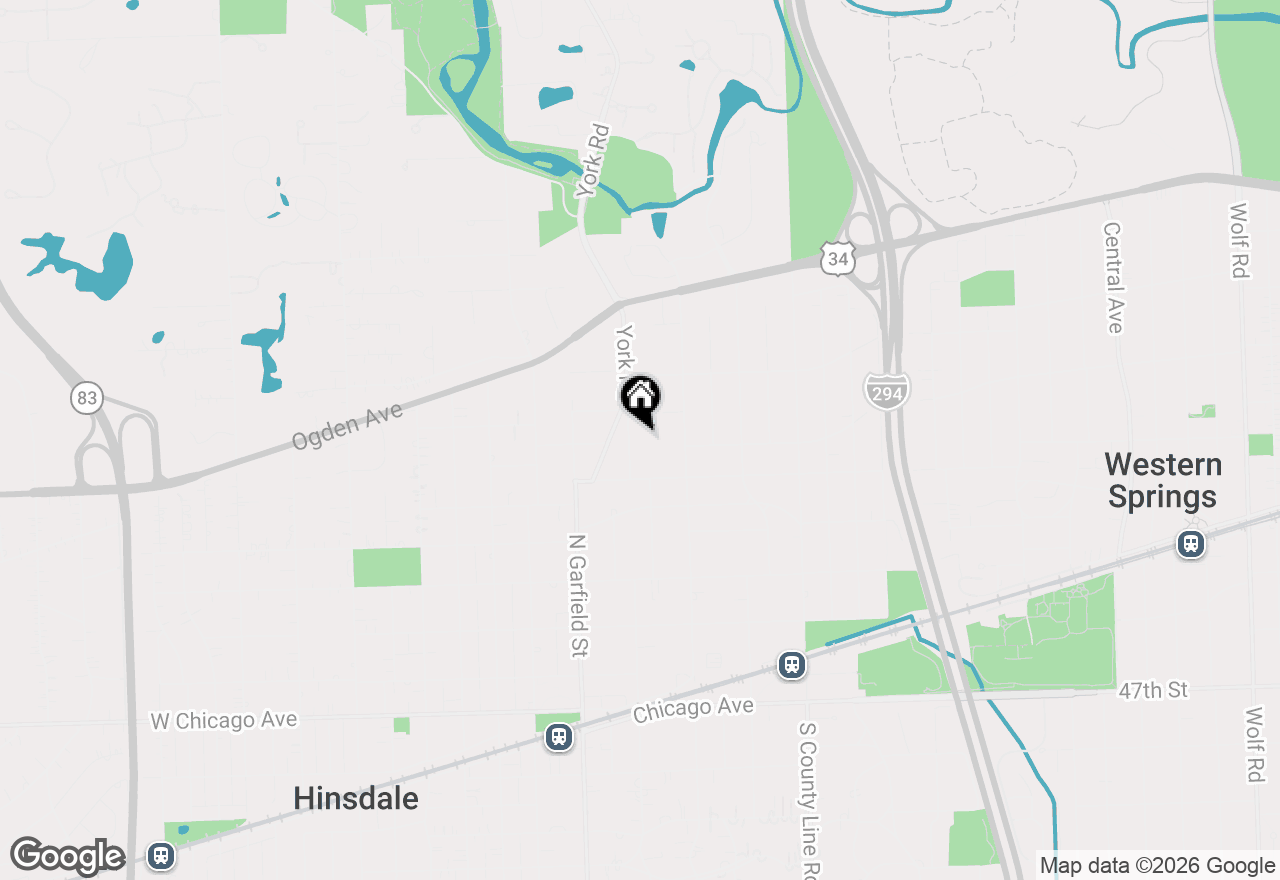 Map of 535 Walker Road, Hinsdale, IL 60521