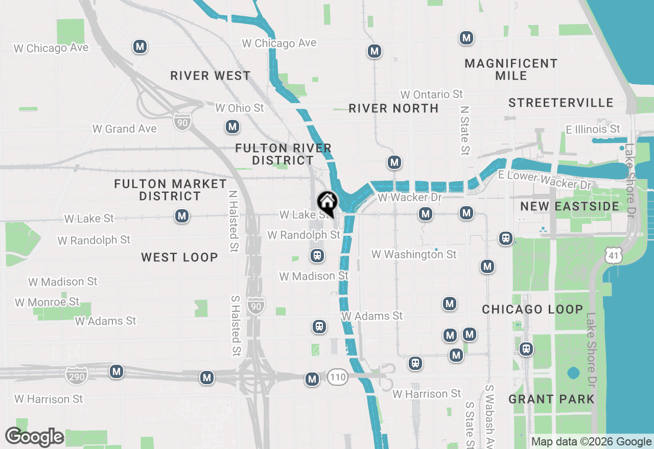 Map of 165 N Canal Street #1129, Chicago, IL 60606