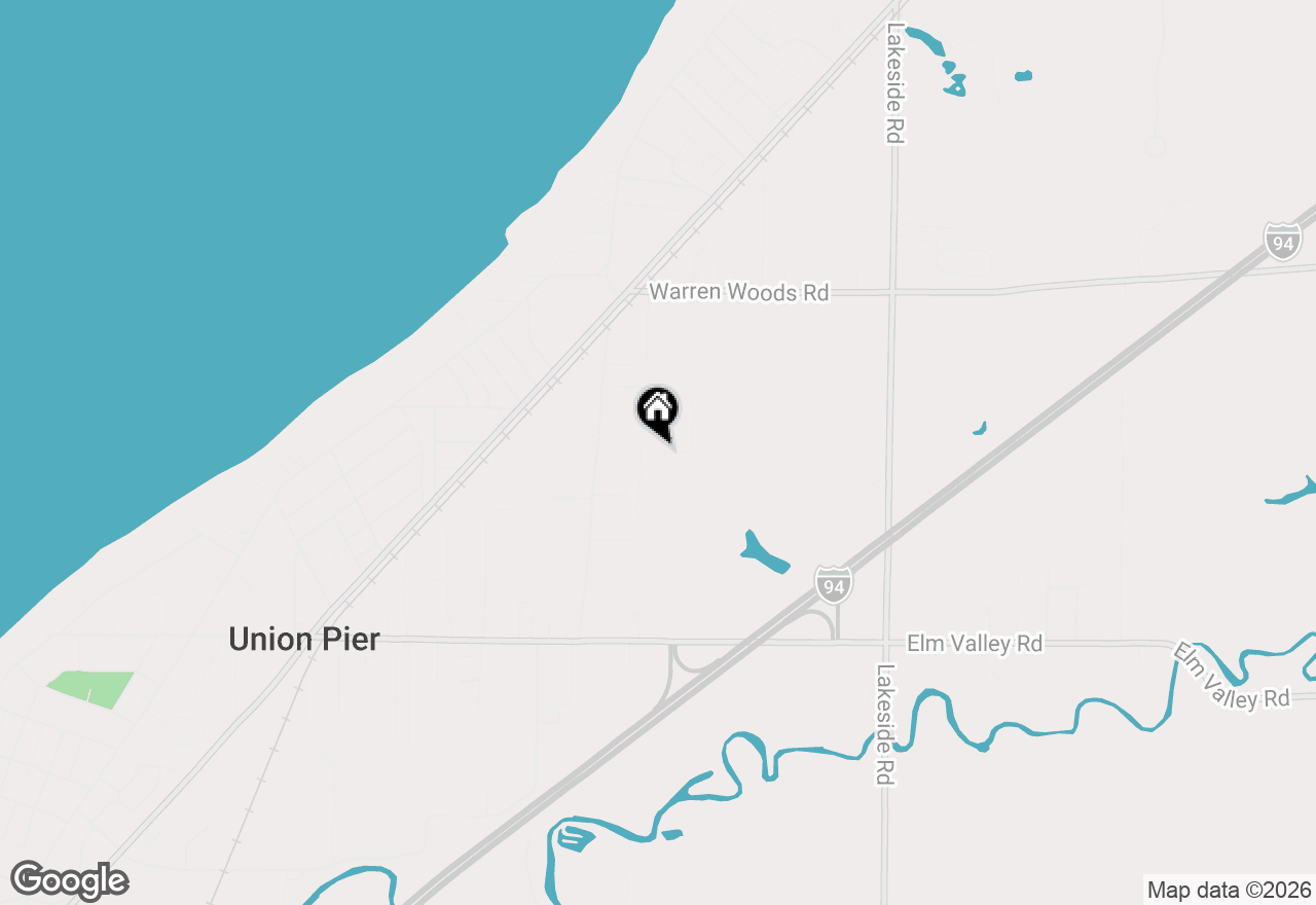 Map of 9132 National Parkway, Union Pier, MI 49129