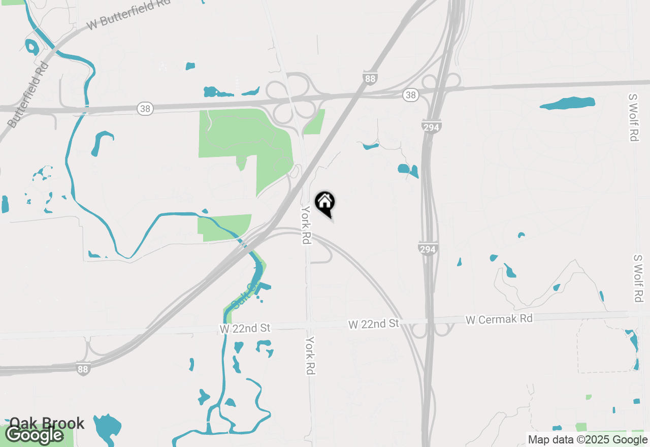 Map of 9 Woodridge Drive, Oak Brook, IL 60523