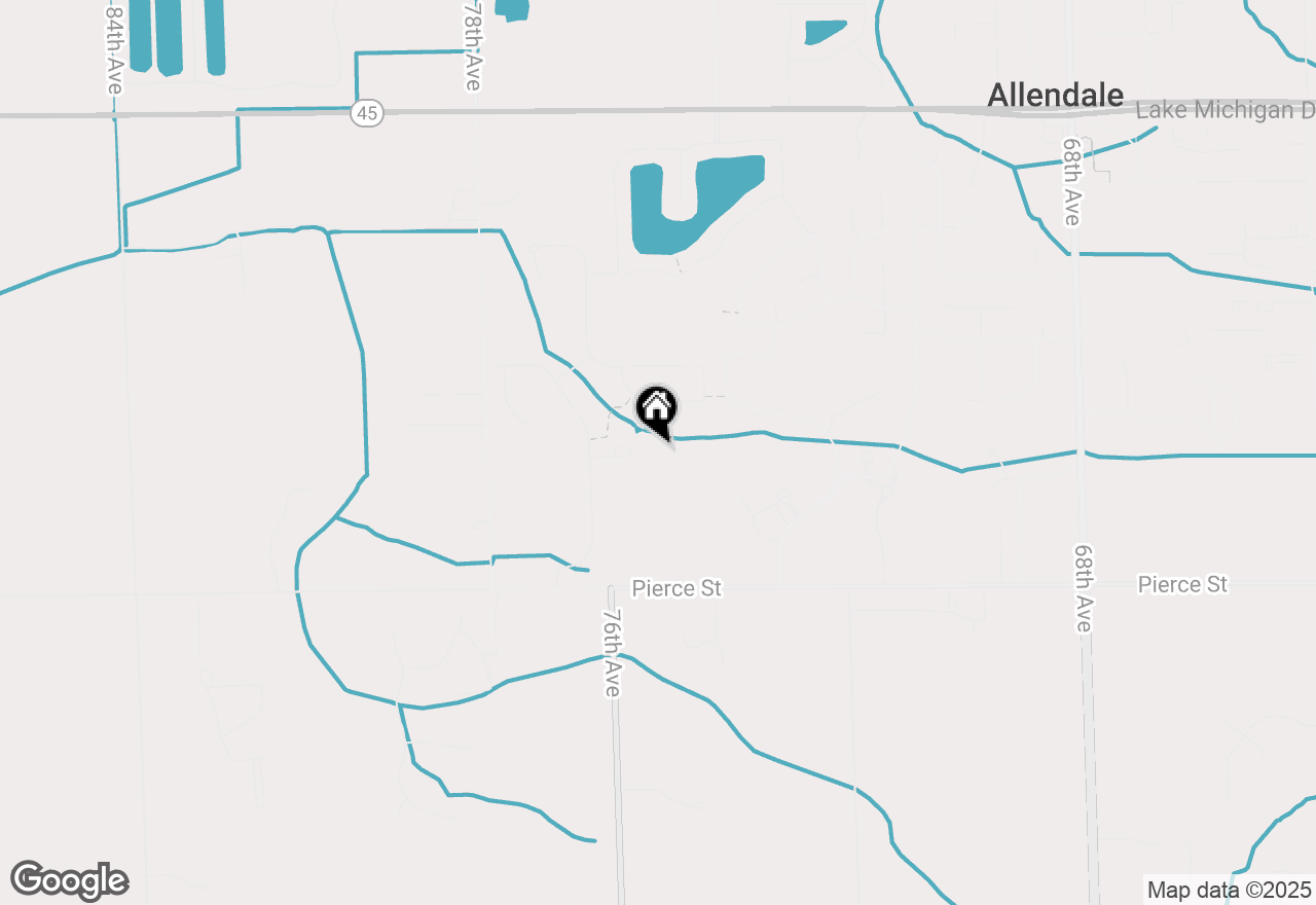 Map of 7583 Brook Villa Court #15, Allendale, MI 49401