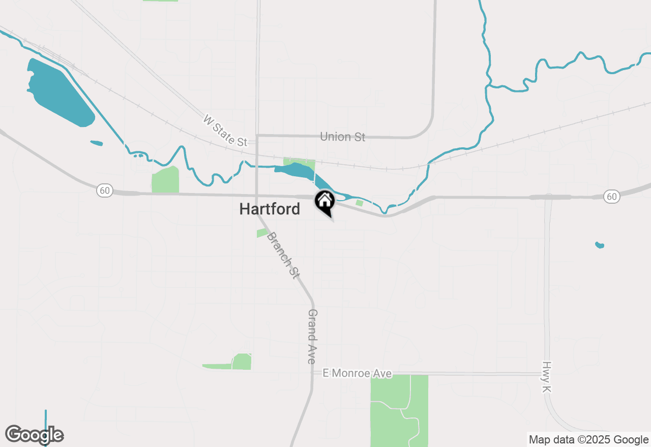 Map of 429 Church St, Hartford, WI 53027