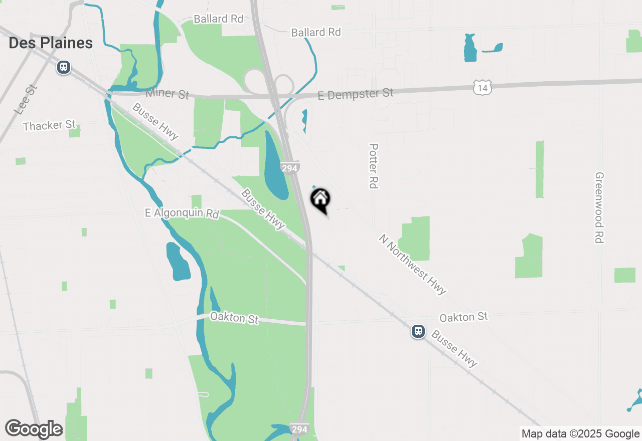 Map of 1323 Lundergan Avenue, Park Ridge, IL 60068