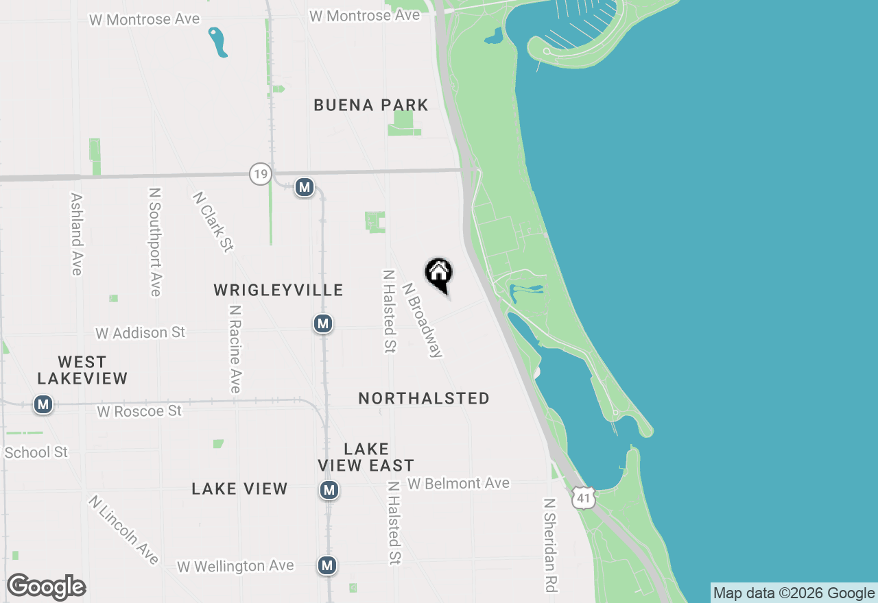 Map of 3620 N Pine Grove Avenue #306, Chicago, IL 60613