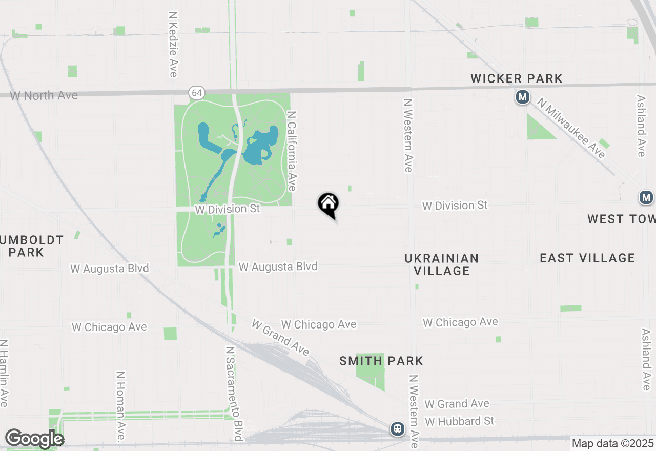 Map of 2651 W Haddon Avenue #1, Chicago, IL 60622