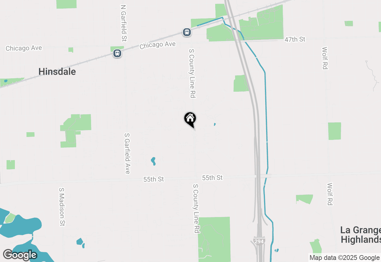 Map of 710 S County Line Road, Hinsdale, IL 60521