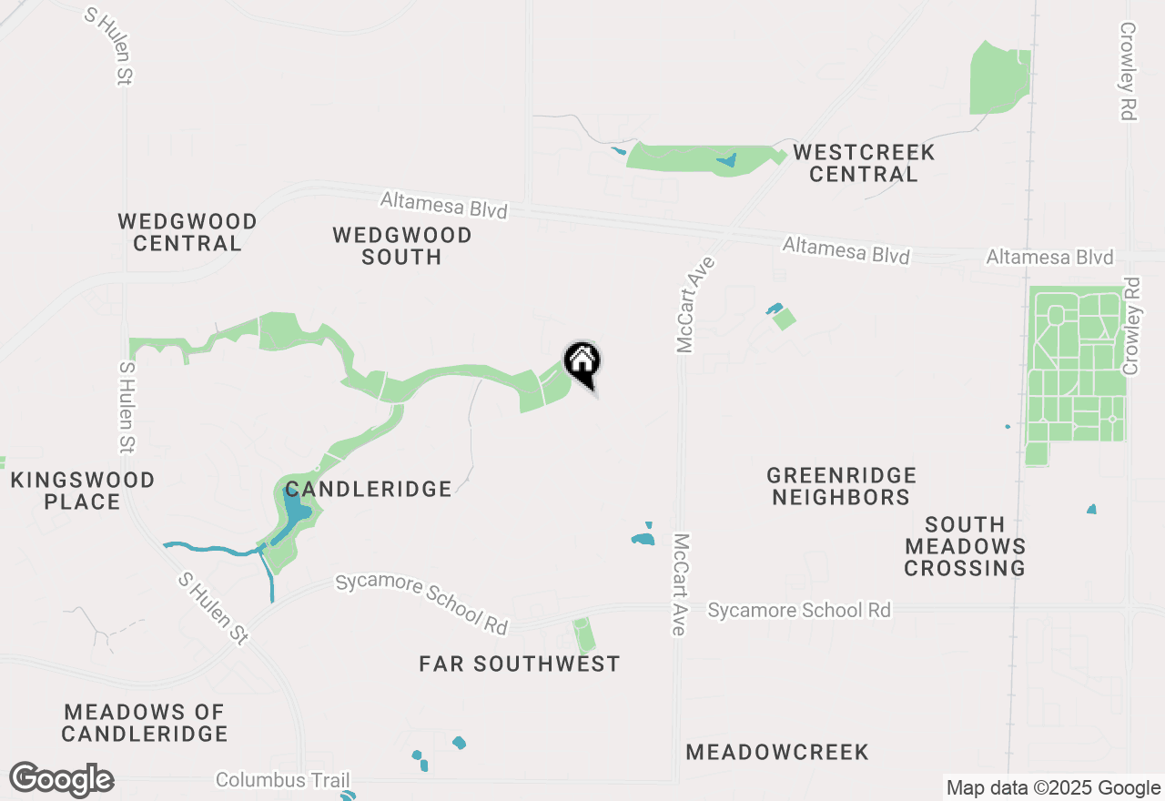 Map of 3812 Sugar Ridge Road, Fort Worth, TX 76133